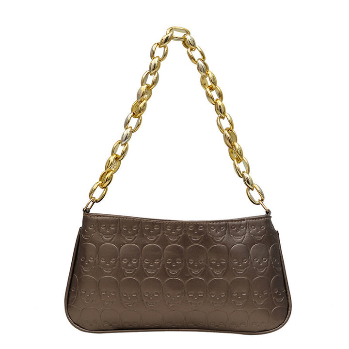 Damen Clutch-Tasche mit kunstvollem Totenkopf-Design Nord Taschen