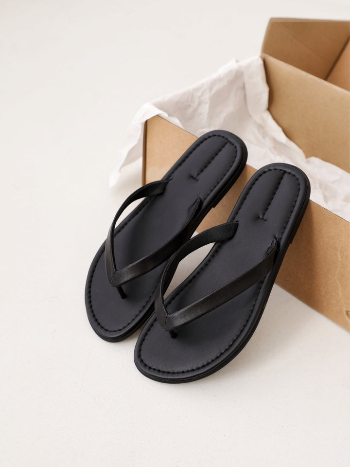 Damen Zehentrenner-Sandalen mit bequemem Fußbett und elegantem Riemendesign