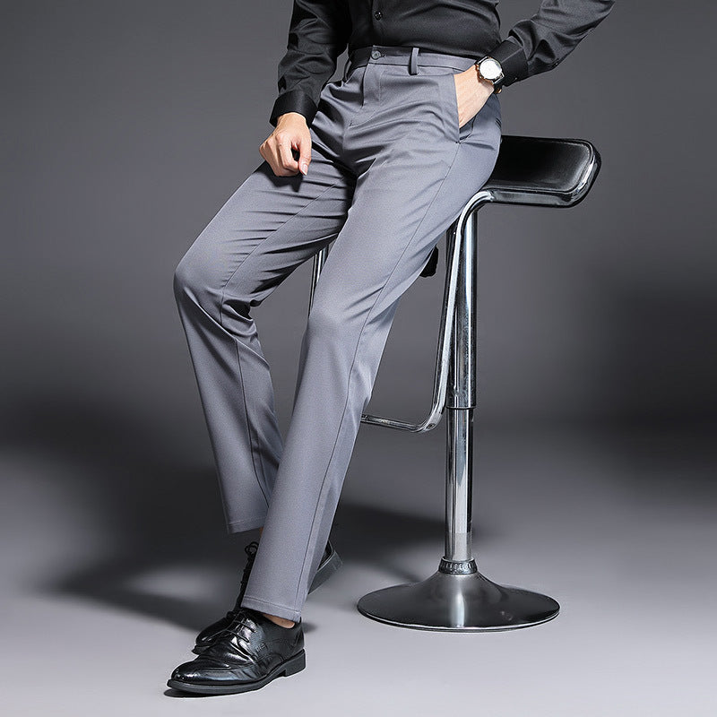 Herren Modern geschnittene Business‑Hose mit Bügelfalte, Stretch und Pflegeleichtem Mischgewebe Nord Taschen
