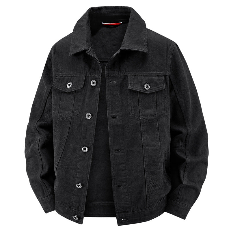 Herren Jeans-Truckerjacke im Vintage‑Look mit strukturierter Nahtführung und Brusttaschen Nord Taschen
