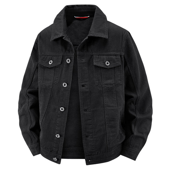Herren Jeans-Truckerjacke im Vintage‑Look mit strukturierter Nahtführung und Brusttaschen Nord Taschen