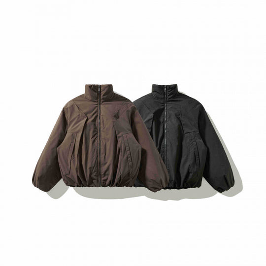 Unisex Kurz geschnittene wattierte Jacke mit Ballonärmeln und hohem Stehkragen Nord Taschen