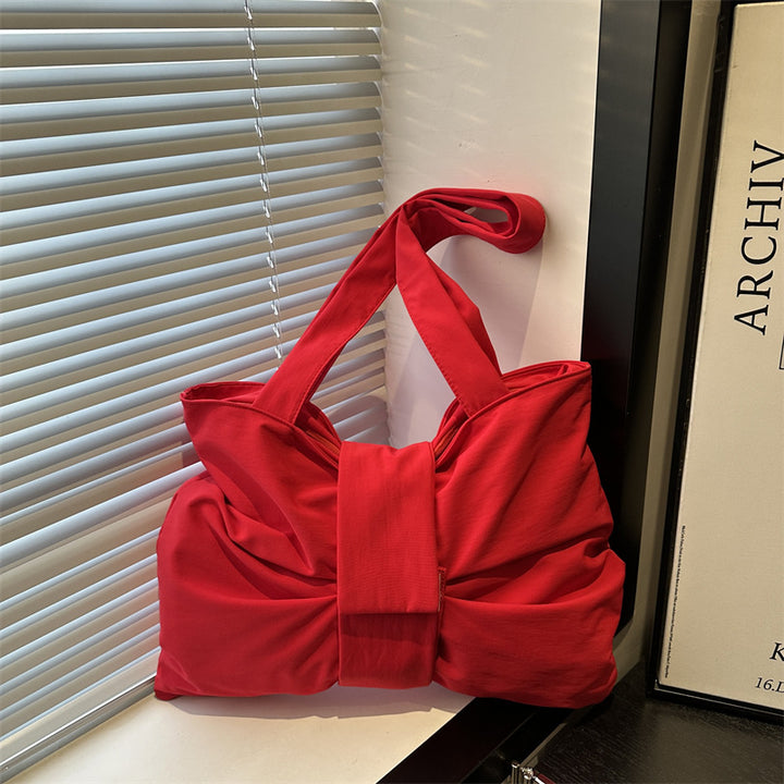 Damen modische Tragetasche mit verzierter Schleifenoptik Nord Taschen
