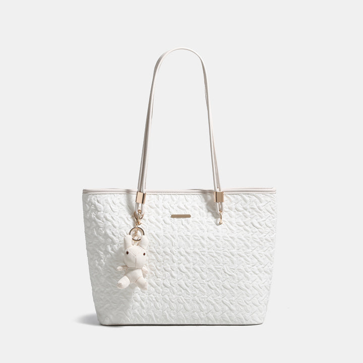 Damen Shopper-Tasche mit floralem Design und verspieltem Zubehör Nord Taschen