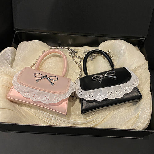 Damen Mini Handtasche mit Rüschendetail Nord Taschen