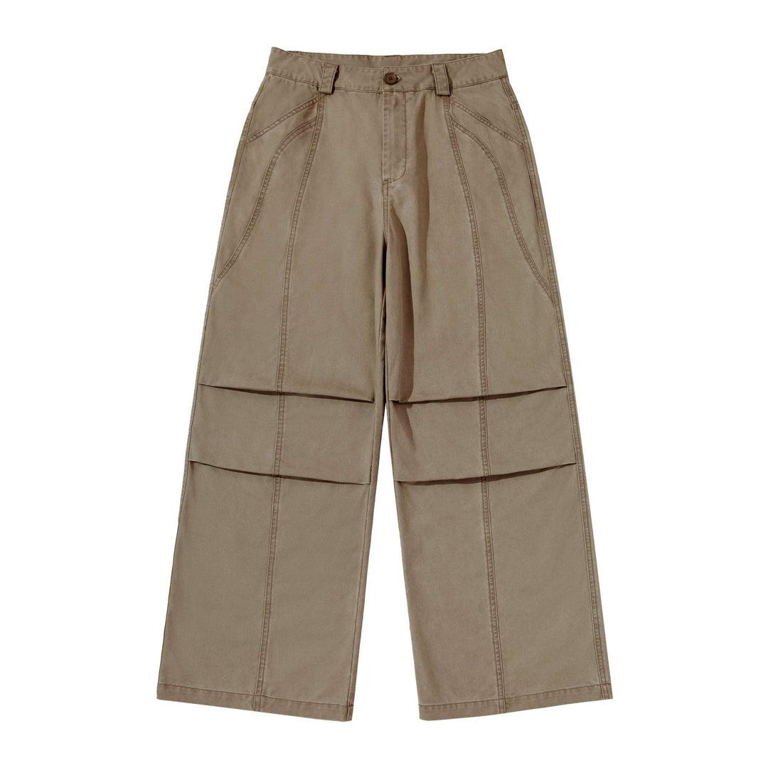 Damen High‑Waist Cargoculotte mit geraden Panelnähten Nord Taschen