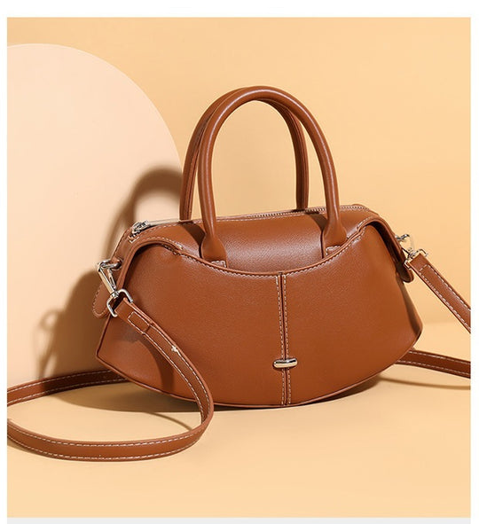 Damen Handtasche mit modernem, geschwungenem Design und abnehmbarem Schulterriemen Nord Taschen