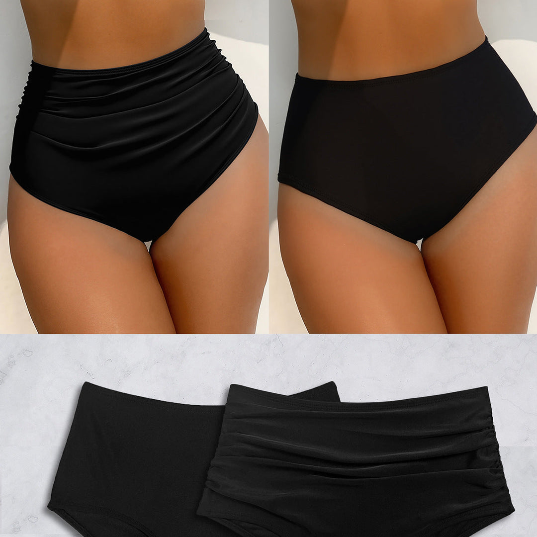 Damen Hochgeschnittener Bikini mit seitlichen BindNord Taschenändern