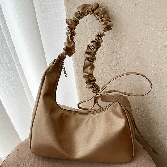 Damen Hobo-Tasche mit stilvollem geflochtenem Schultergurt und elegantem Knotenverschluss Nord Taschen