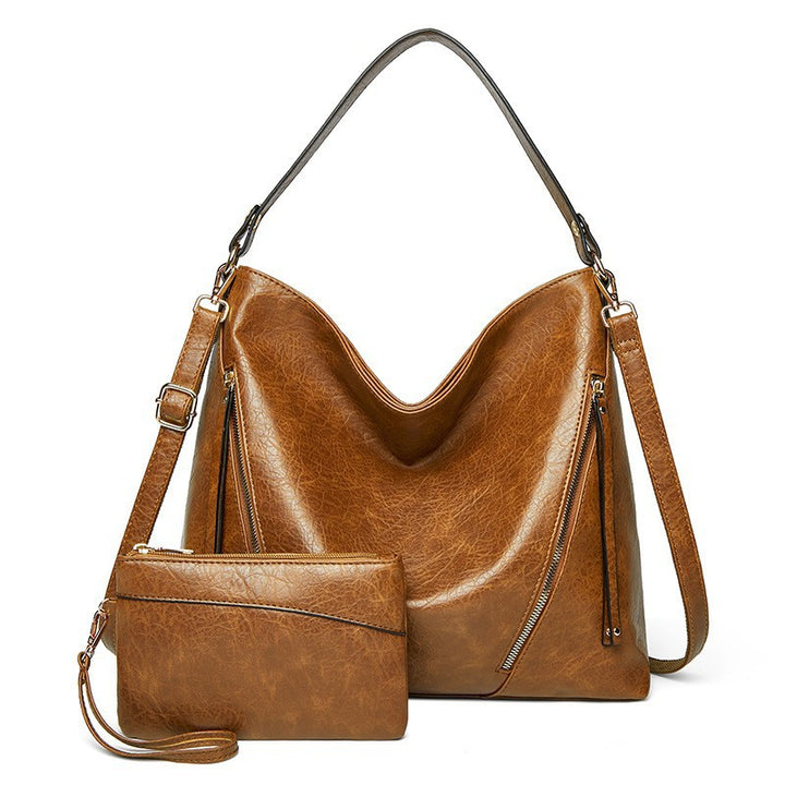 Damen Hobo-Tasche mit eleganter geschwungener Silhouette und praktischen Reißverschlussfächern Nord Taschen