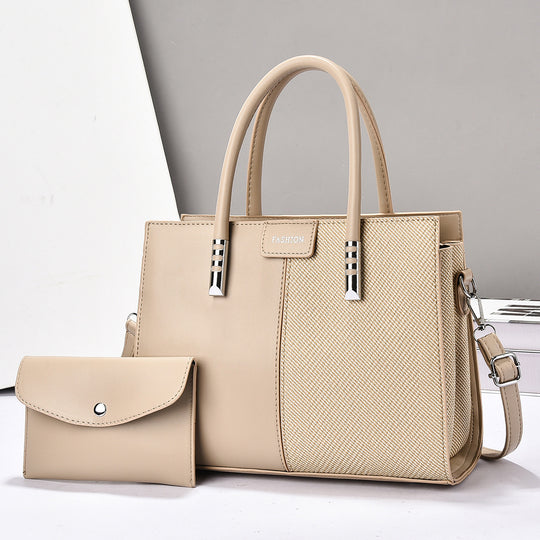 Damen elegante Handtasche mit strukturierter Oberfläche und abnehmbarem Portemonnaie Nord Taschen