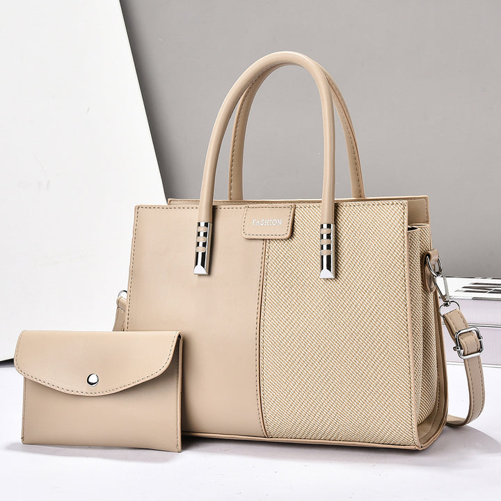 Damen elegante Handtasche mit strukturierter Oberfläche und abnehmbarem Portemonnaie Nord Taschen