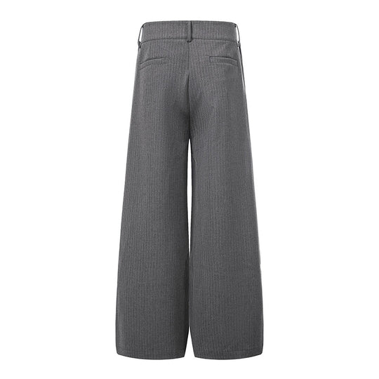 Damen Weite High-Waist Culotte-Hose mit markanter Faltenlegung und Zierknopf-Details Nord Taschen