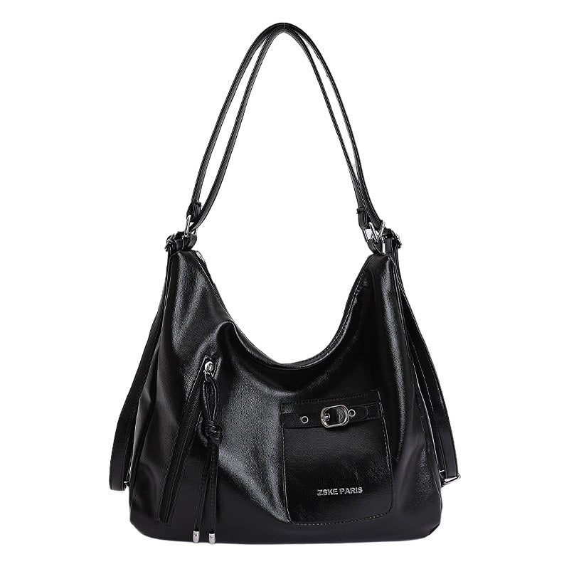 Damen Hobo-Tasche aus schmeichelndem Kunstleder mit praktischen Fächern Nord Taschen