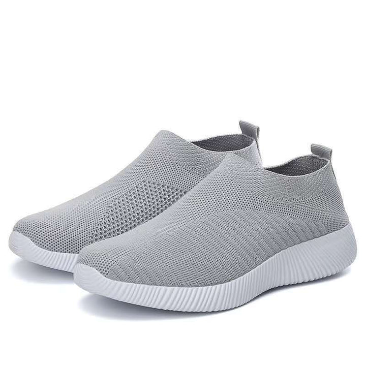 Damen luftige Slip-On Sneakers mit atmungsaktivem Design