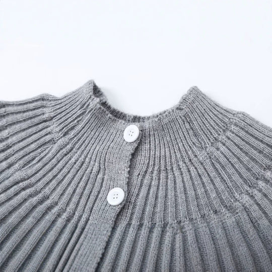 Damen Struktur-Strickjacke mit Rundpasse, texturierter Maschenoptik und Knopfleiste Nord Taschen