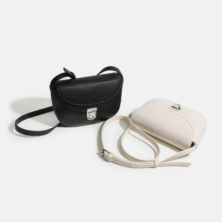 Damen Umhängetasche mit geschwungenem Design und eleganter Schnalle Nord Taschen