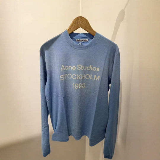 Herren Langarm-Shirt mit Logo‑Print und Rundhalsausschnitt Nord Taschen