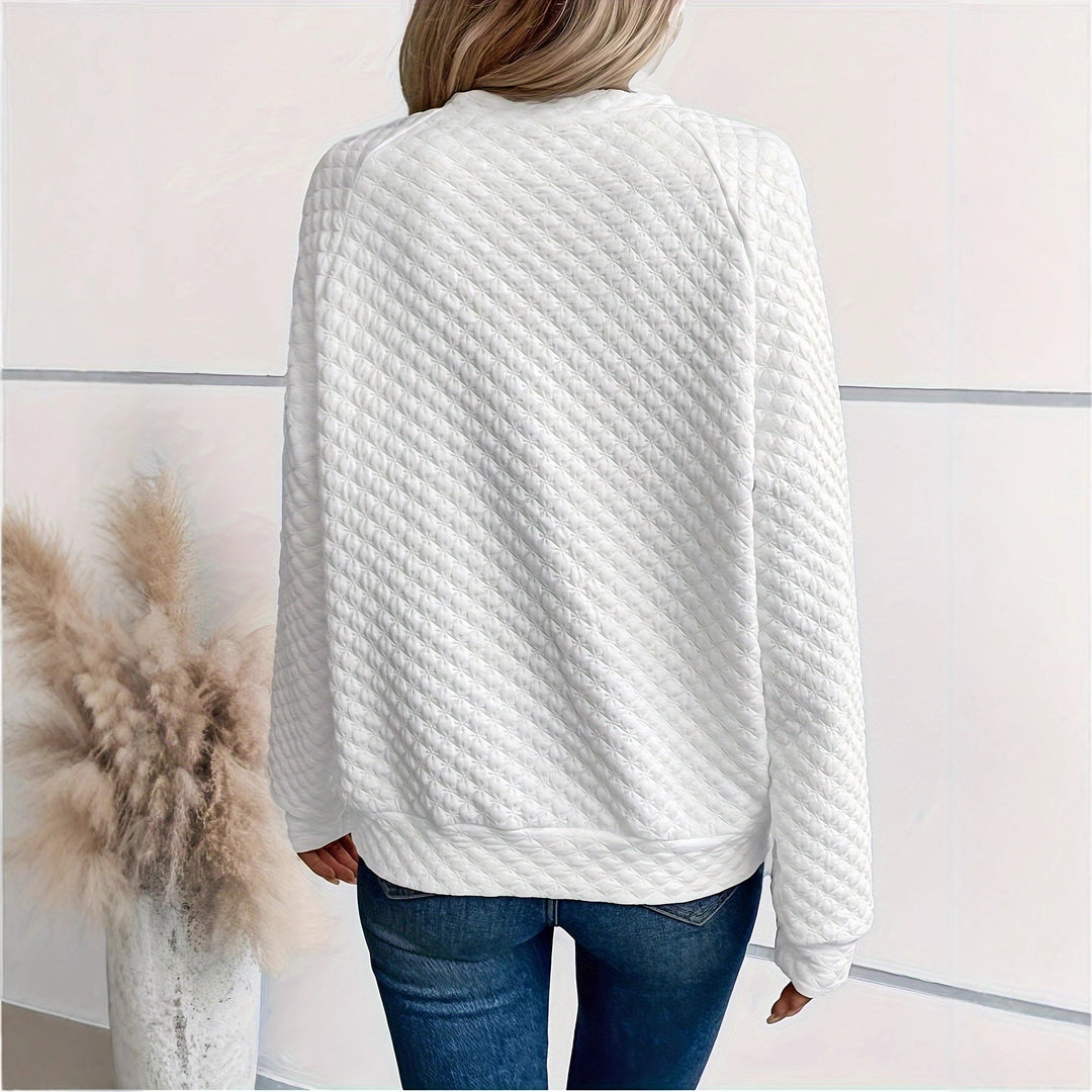 Damen Modischer Stehkragen Pullover Nord Taschen