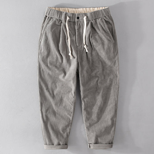 Herren Kordhose im Relaxed‑Tapered mit Kordelzugbund und Umschlag Nord Taschen