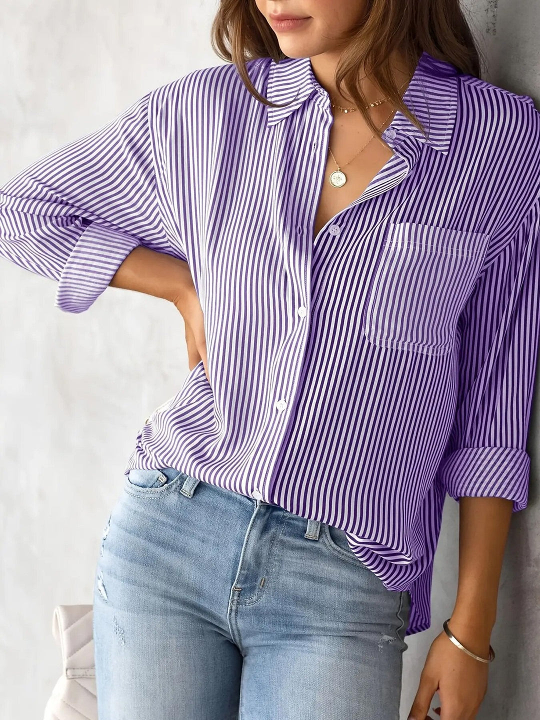 Damen lässige Hemdbluse