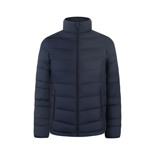 Herren Ultraleichte gesteppte Daunenimitat-Jacke mit Stehkragen Nord Taschen