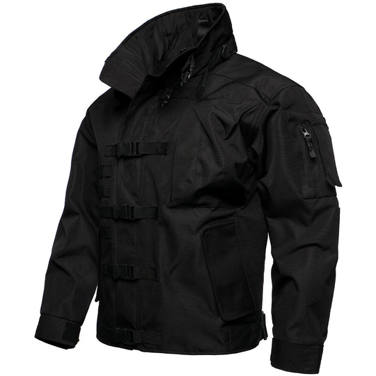 Herren Taktische Feldjacke mit modularen Steckverschlüssen und verstaubarer Kapuze Nord Taschen