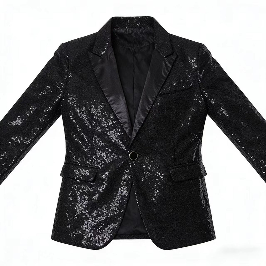 Glamouröser Pailletten Blazer Herren