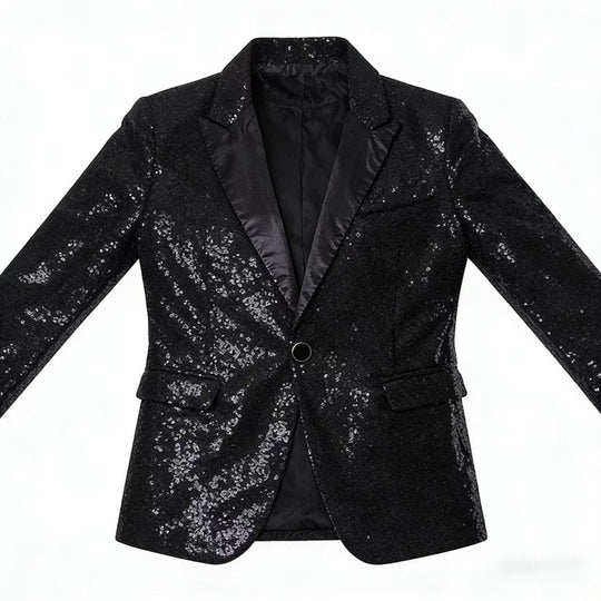 Glamouröser Pailletten Blazer Herren
