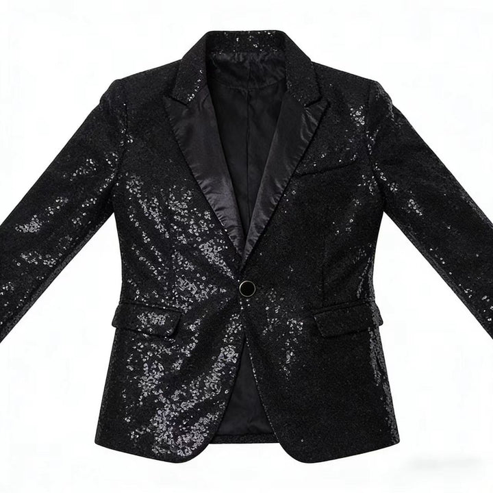 Glamouröser Pailletten Blazer Herren