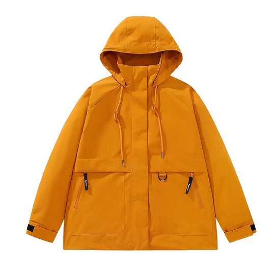 Herren Wattierte Softshell-Funktionsjacke mit Kapuze, Fleece-Innenfutter & verdecktem Reißverschluss Nord Taschen