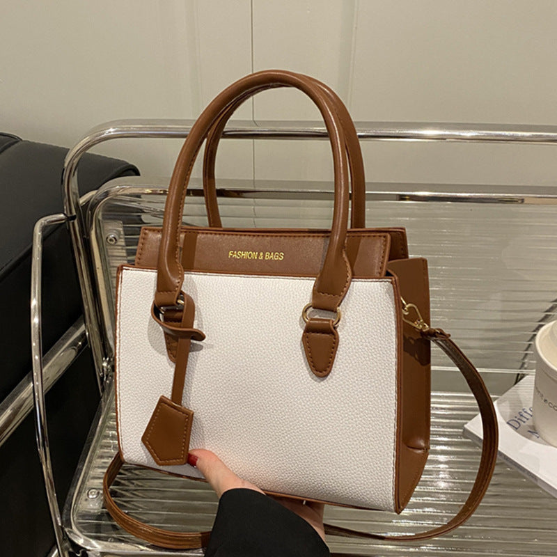 Damen Handtasche mit strukturiertem Kunstleder und eleganten Tragegriffen Nord Taschen