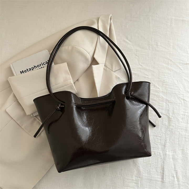 Damen elegante Umhängetasche mit Kordelzug Nord Taschen