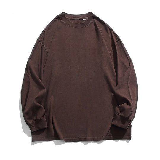 Unisex Weites Oversize-Langarmshirt im Heavyweight-Slouch-Stil mit Drop-Shoulder Nord Taschen