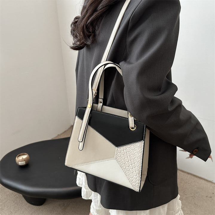 Damen modische Handtasche mit geometrischem Design und strukturierten Akzenten Nord Taschen