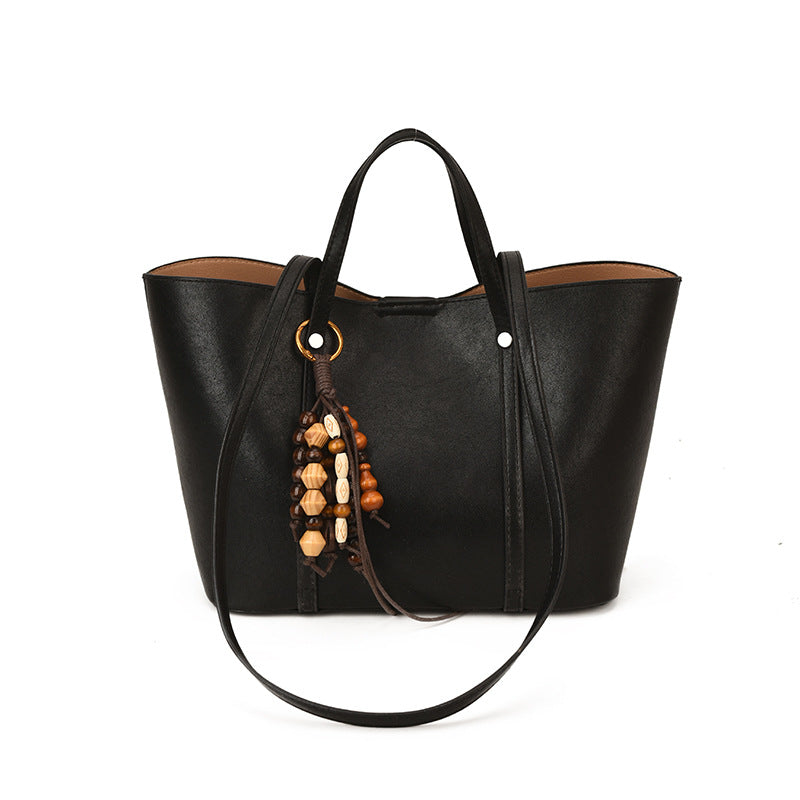 Damen Tote Tasche mit modernem Design und einzigartigem Perlenanhänger Nord Taschen