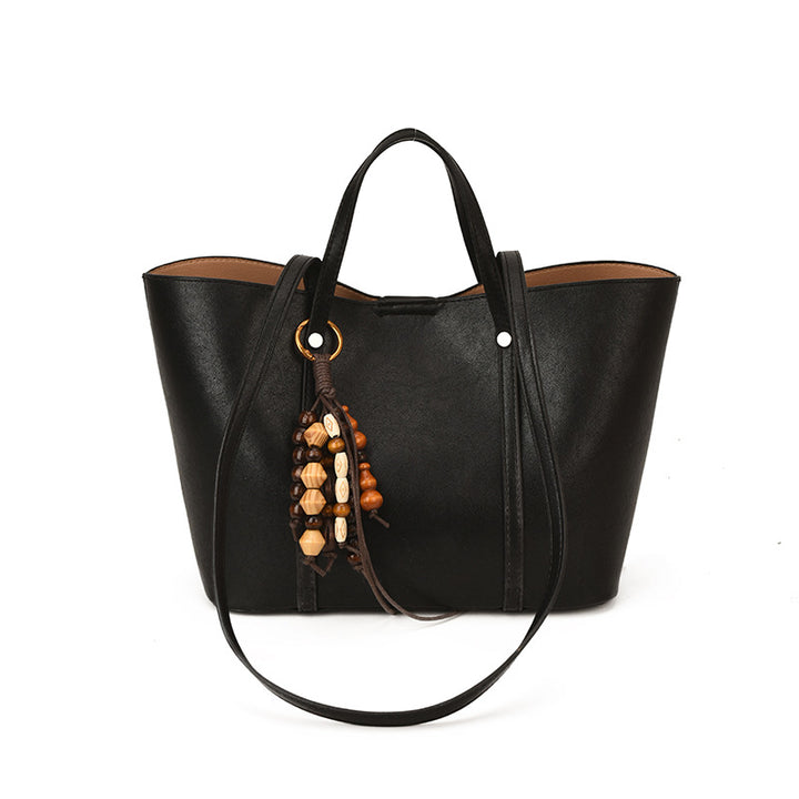 Damen Tote Tasche mit modernem Design und einzigartigem Perlenanhänger Nord Taschen