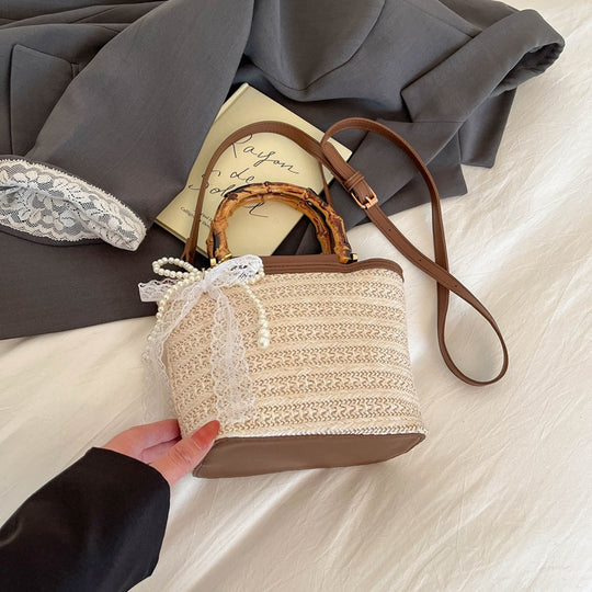 Damenhandtasche mit kreativen Texturmischungen Nord Taschen