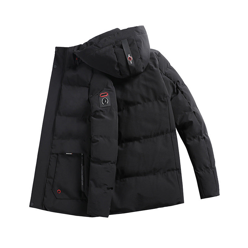 Herren wattierter Parka mit Kapuze und großen Fronttaschen Nord Taschen