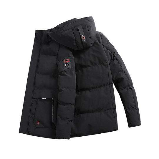 Herren wattierter Parka mit Kapuze und großen Fronttaschen Nord Taschen