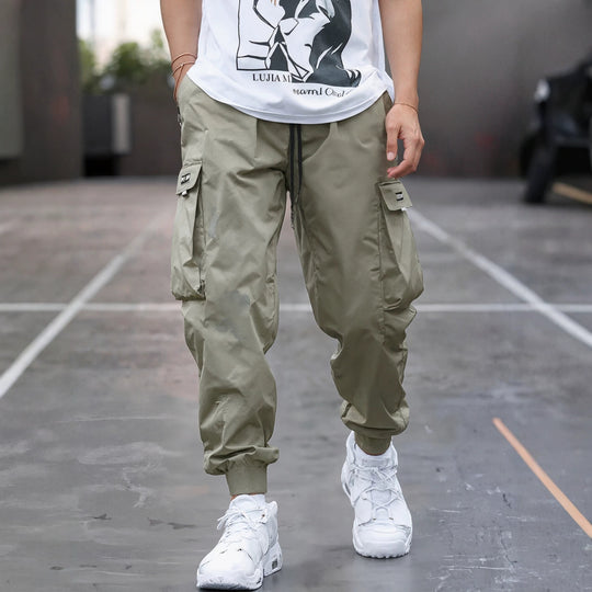 Herren Tapered Cargo-Joggerhose mit elastischem Tunnelzug, verstärkten Klappentaschen & gerippten Knöchelbündchen Nord Taschen