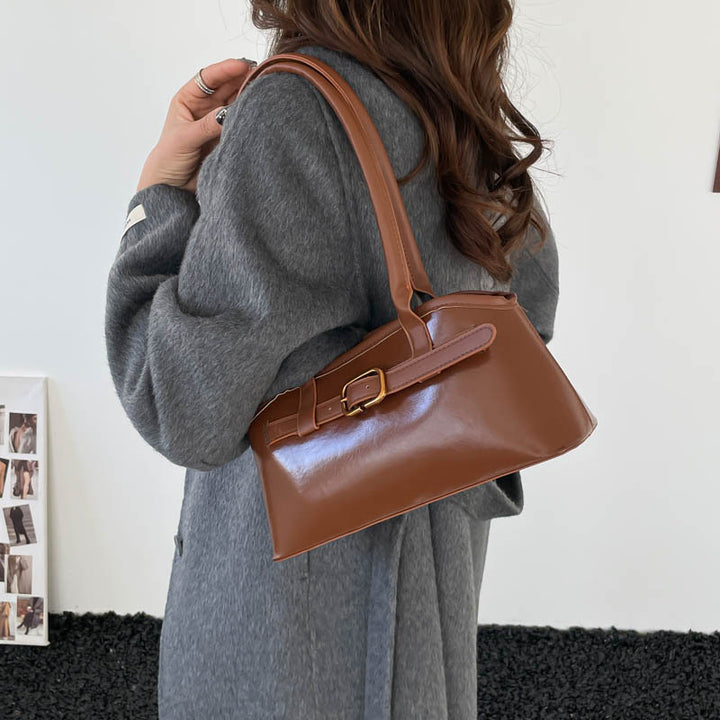 Damen elegante Handtasche mit innovativem Verschluss Nord Taschen