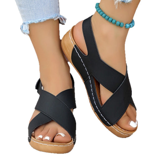 Damen Komfortable und modische Sandalen mit verstellbaren Riemen