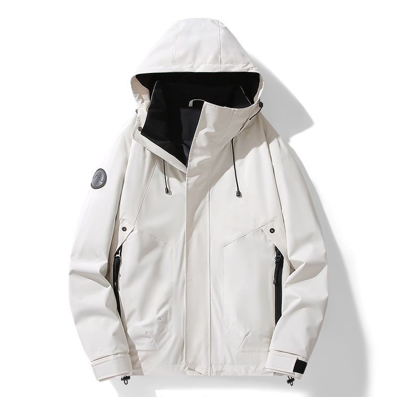 Herren Multifunktionale Softshell-Parka mit verstellbarer Kapuze, wind- und wasserabweisender Membran Nord Taschen