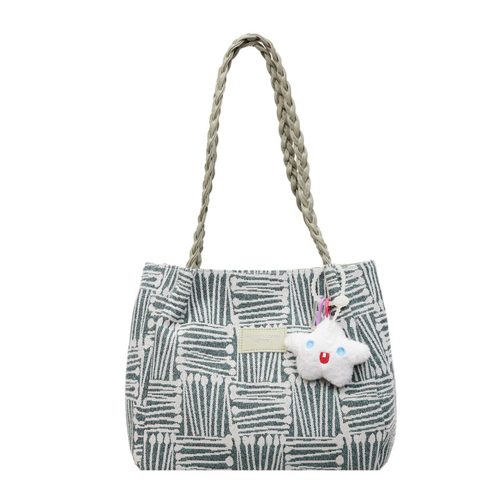 Damen Hobo Tasche mit geflochtenem Tragegriff Nord Taschen