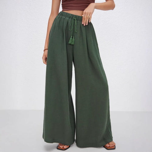 Damen Weit geschnittene Sommerhose Nord Taschen