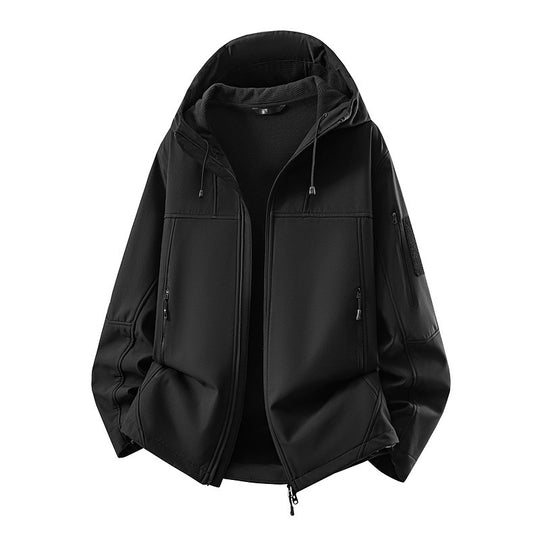 Herren Softshell-Jacke mit Fleecefutter, wasserabweisend und kapuzenverstärkung Nord Taschen