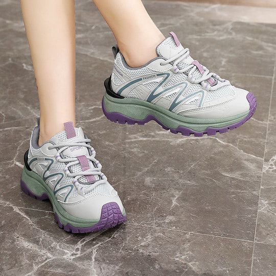 Damen Sportliche Wanderschuhe mit atmungsaktiver Mesh-Oberfläche und rutschfester Laufsohle Nord Taschen
