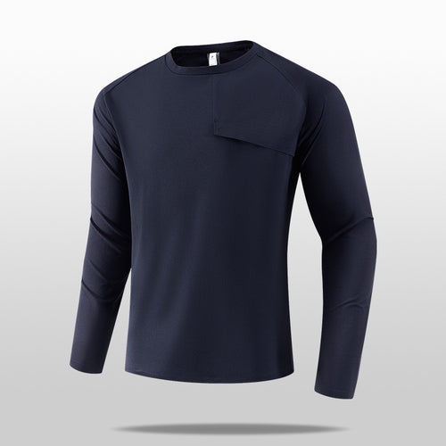 Herren Leichtes Langarm-T-Shirt mit praktischer Brusttasche Nord Taschen