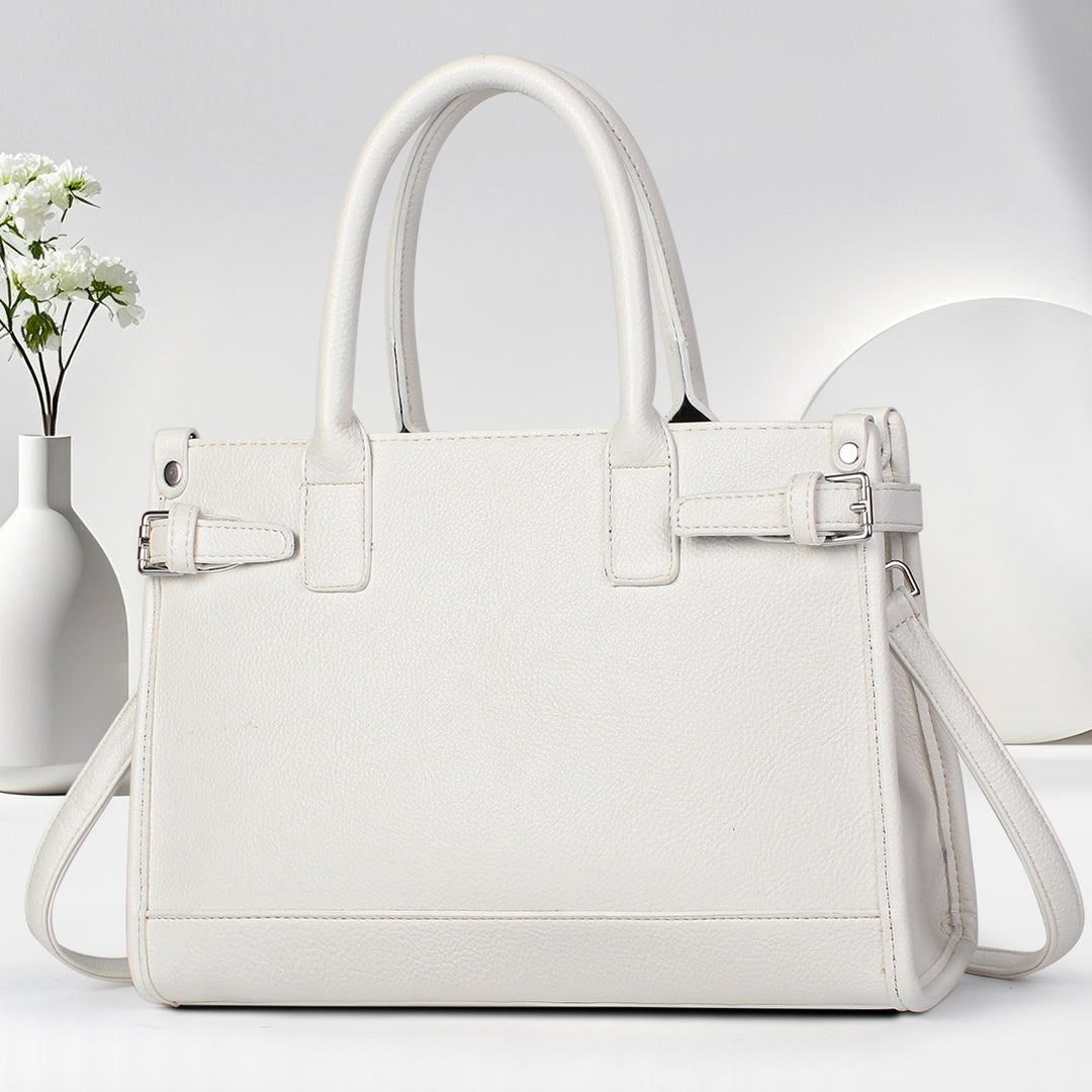 Damen Handtasche mit feiner teksturierter Oberfläche und abnehmbarem Schulterriemen Nord Taschen